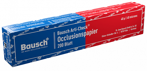 Артикуляционные бумаги Bausch Arti-Check толщиной 40μ