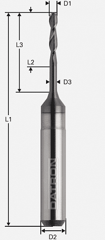 Фреза для концевого радиуса оксида циркония, без покрытия 00782182 