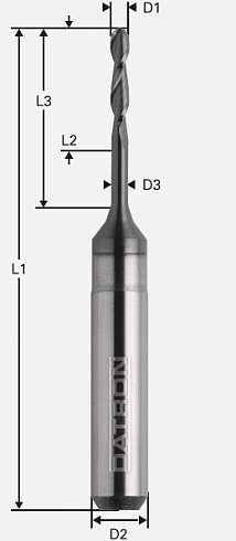 Фреза с торцевым радиусом для оксида циркония, без покрытия 00782181